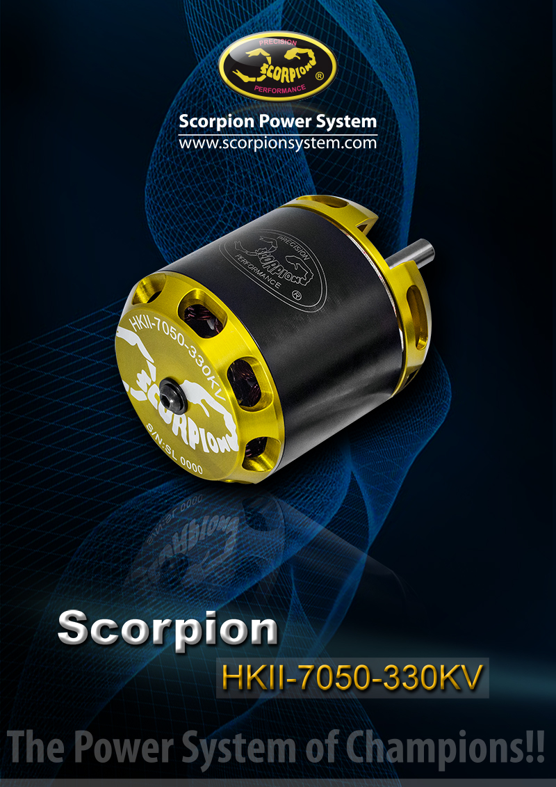 New Released !! Scorpion HKII-7050-330kv motor!! - Scorpion Power